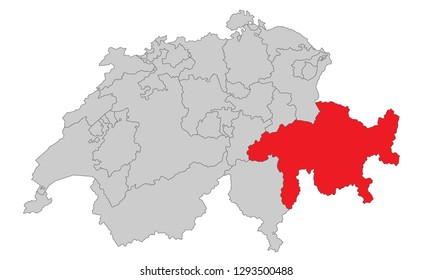 Switzerland - Map of Switzerland (high detailed)