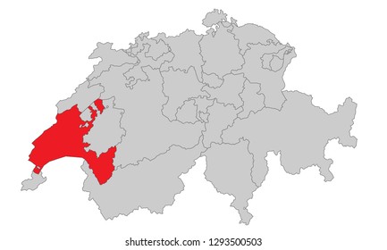 Switzerland - Map of Switzerland (high detailed)