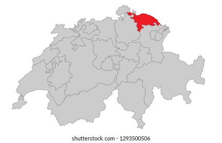 Switzerland - Map of Switzerland (high detailed)