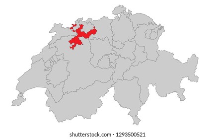 Switzerland - Map of Switzerland (high detailed)