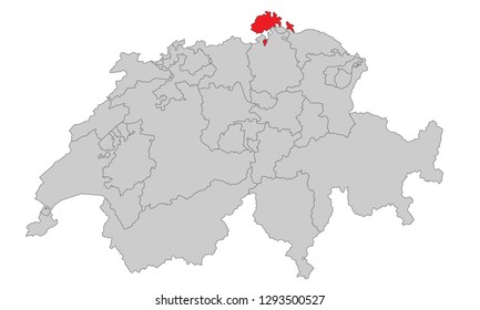 Switzerland - Map of Switzerland (high detailed)