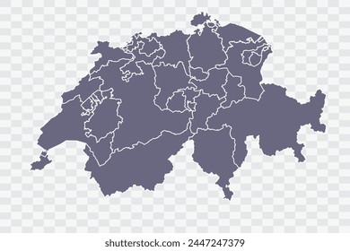 Schweiz Karte Zinn Farbe auf weißem Hintergrund Qualität Dateien PNG