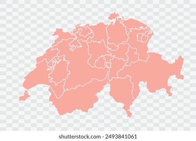 Switzerland Map salmon Color Background quality files png