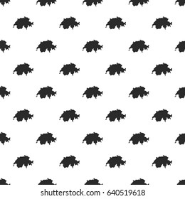 Switzerland map seamless pattern, isolated on white background. Vector illustration, easy to edit.
