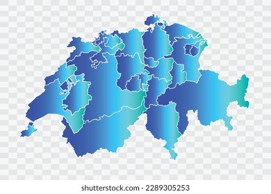 Schweiz Karte blauer Farbhintergrund-Qualitätsdateien png