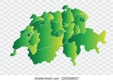 Switzerland Map yellowish green Color Background quality files png