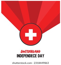 switzerland national day vector illustration design template