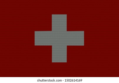 switzerland original flag. vector background