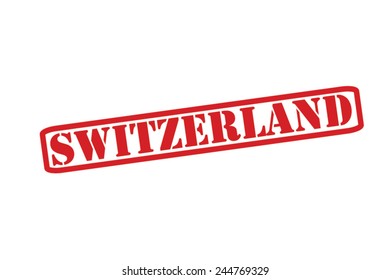SWITZERLAND Red Rubber Stamp vector over a white background.
