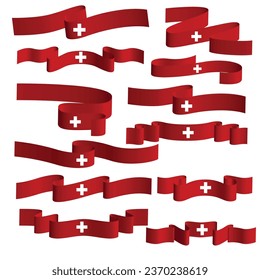 elemento vector de bandera de suiza