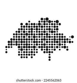 Schweiz Silhouette Pixeldiagramm
