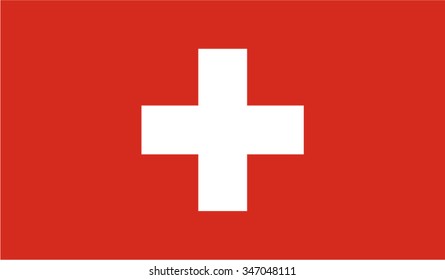 switzerland; Swiss Flag vector image  