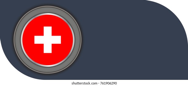 switzerland vector flag illustration. eps10.