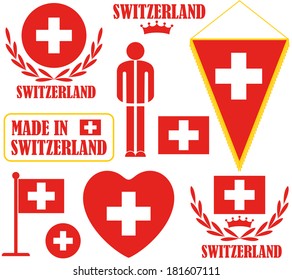 Switzerland. Vector Illustration. Logo