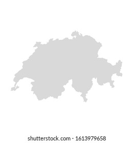 Switzerland vector map, swiss europe background. Geneva capital, swizerland region.