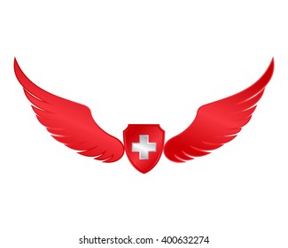 switzerland wing image vector