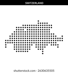 Switzerland's map in stylized form