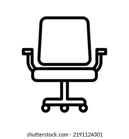 Swivel chair icon in trendy vector design illustration