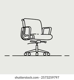 Swivel chair icon in trendy vector design illustration