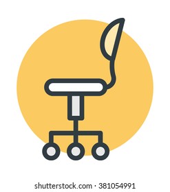 Swivel Chair Vector Icon