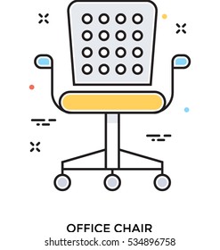 Swivel Chair Vector Icon