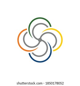 swivel S line illustration design used for corporate symbols and also for various business names