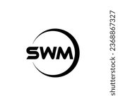 SWM Letter Logo Design, Inspiration for a Unique Identity. Modern Elegance and Creative Design. Watermark Your Success with the Striking this Logo.