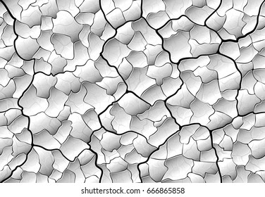 swollen peeling old paint on the wall with cracks and chips seamless pattern