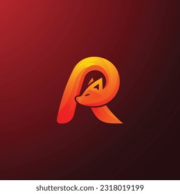 Swoopin Fox on R letter logo