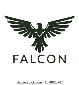 Swooping Falcon Bird Vector Logo