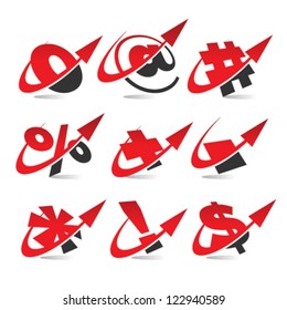 Swoosh Arrow Symbol Logo Icons