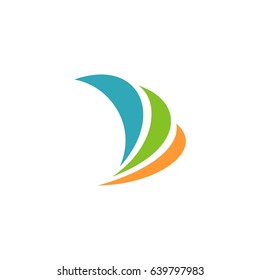Swoosh of Boat Logo Template Illustration Design. Vector EPS 10.