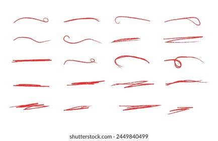 Vector de línea de pincel swoosh. Vector de subrayado de pincel swish. movimiento swash swirl. texto dibujado a mano rizado pincel caligráfico