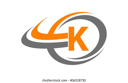 swoosh Center Letter K