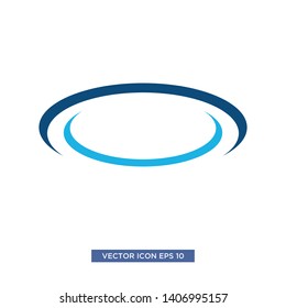 swoosh circle icon vector illustration 