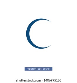 swoosh circle icon vector illustration 