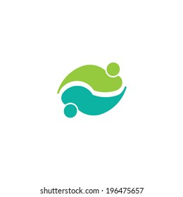 Swoosh colleague image. Concept of friendship, meeting, love
