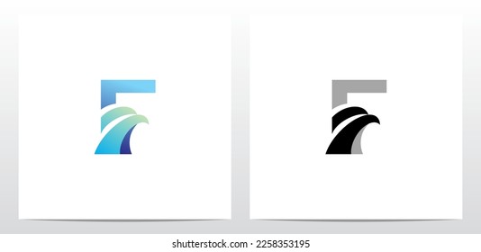 Adler-Kopf-On-Letter-Logo-Design F