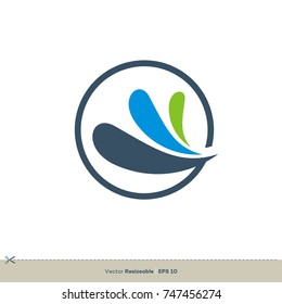 Swoosh Element Water Splash Vector Logo Template Illustration Design. Vector EPS 10.