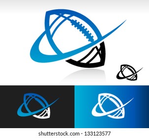 Swoosh Football Logo Icon
