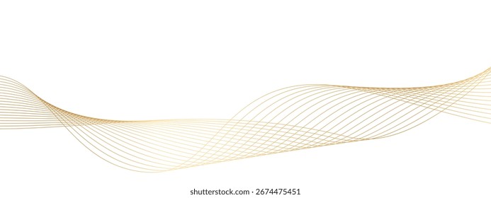 Swoosh líneas de oro, onda delicada ideal para lujosas marcas, presentaciones o Anuncios
