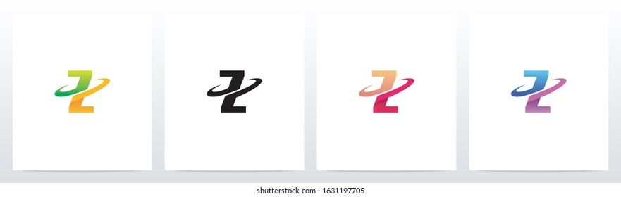 Swoosh Graphic On Letter Logo Design Z