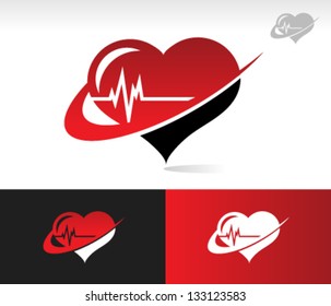 Swoosh Heartbeat Icon