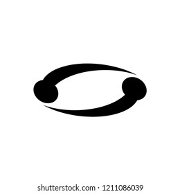 Swoosh icon vector logo template