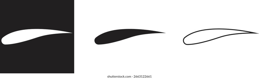 Swoosh Icons Vector Set, Collection and Group, Speed Motion Swirl Curves, Dynamic Wave Tail Shapes, Minimal Flat Line Style, Monochrome Silhouette Graphic Bundle for Logo, Sport and Abstract Design
