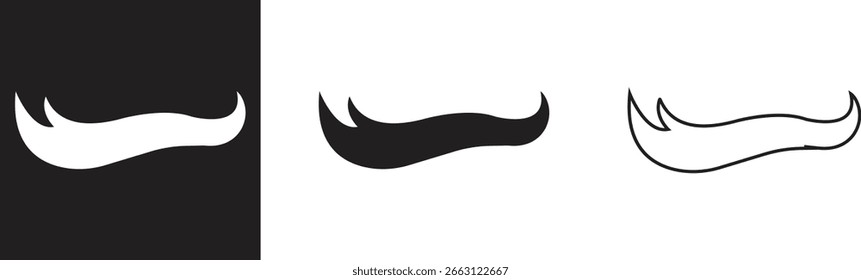 Swoosh ícones conjunto de vetor, coleção e grupo, velocidade movimento giratório curvas, formas de cauda de onda dinâmica, estilo de linha plana mínima, pacote gráfico de silhueta monocromática para logotipo, esporte e design abstrato