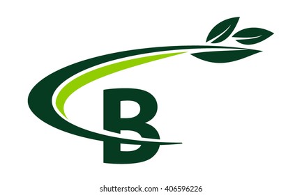 Swoosh Leaf Letter D Stock Vector (Royalty Free) 406596250 | Shutterstock