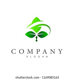 swoosh leaf logo template