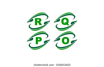 Swoosh Leaf Template Set