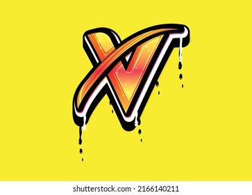 A Swoosh Letter alphabet logo vector